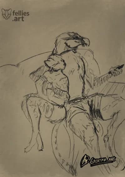 Citali & Gaertan watching TV